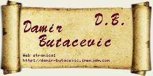 Damir Butačević vizit kartica